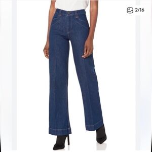 PAIGE Leenah Wide-Leg High Rise Jeans Size 26